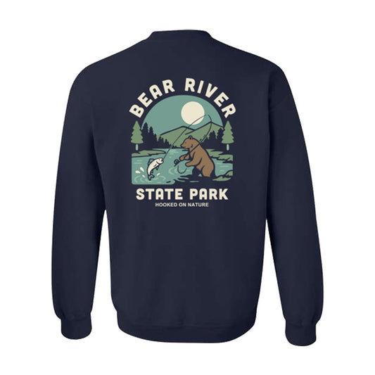 Bear River - Fishing Bear Crewneck Sweatshirt